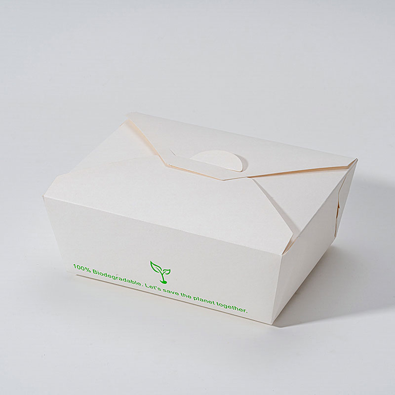 Composteerbare lunchpapierdoos voor foodtrucks
